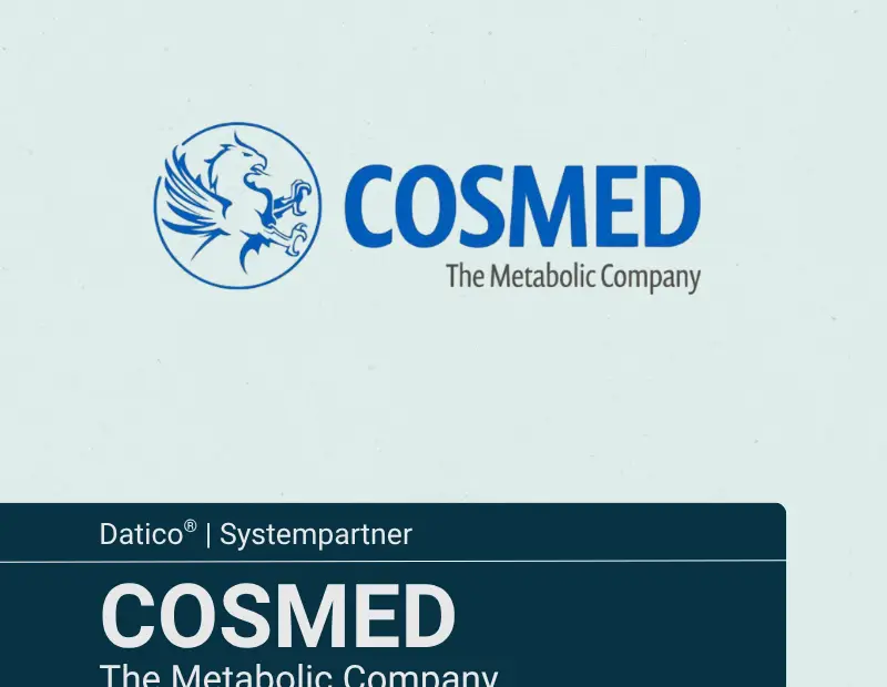 Datico Integration: COSMED - Spiroergometrie & Stoffwechselanalyse