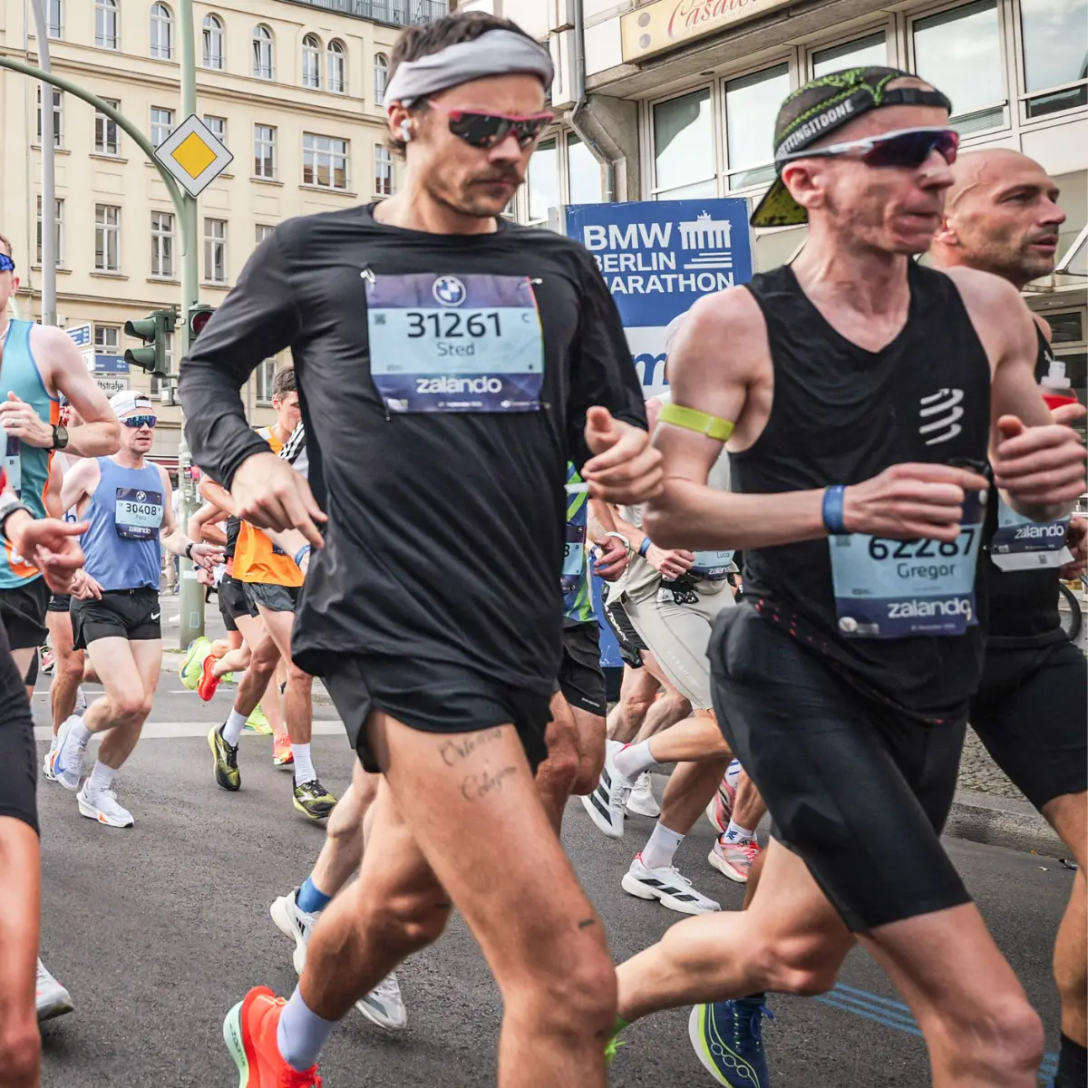 Gregor and Harry Styles at the Berlin Marathon - Sports event analysis with Datico