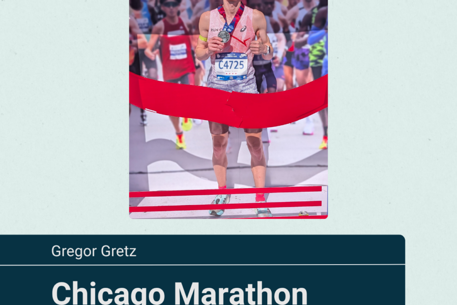 Gregor at the Chicago Marathon - Endurance monitoring in Datico Sport & Health